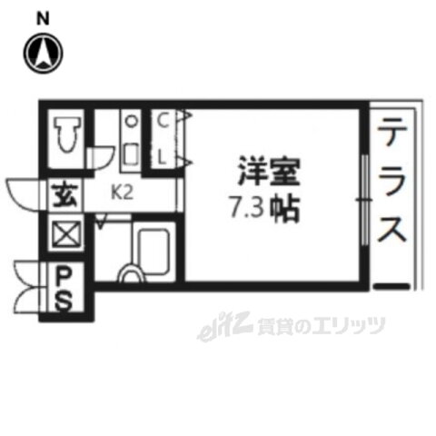 京都府京都市南区上鳥羽南塔ノ本町 上鳥羽口駅 1K マンション 賃貸物件詳細