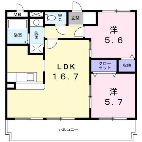 大阪府大東市平野屋２ 住道駅 2LDK マンション 賃貸物件詳細