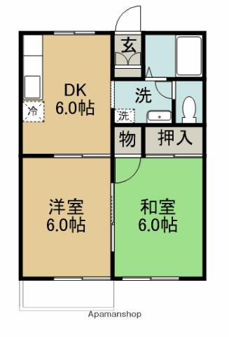 茨城県龍ヶ崎市佐貫町 龍ケ崎市駅 2DK アパート 賃貸物件詳細