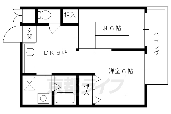 京都府京都市伏見区深草大亀谷西久宝寺町 藤森駅 2DK マンション 賃貸物件詳細