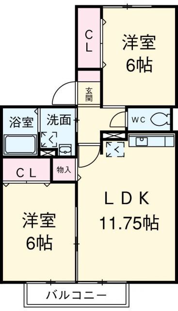 愛知県高浜市呉竹町６ 吉浜駅 2LDK アパート 賃貸物件詳細