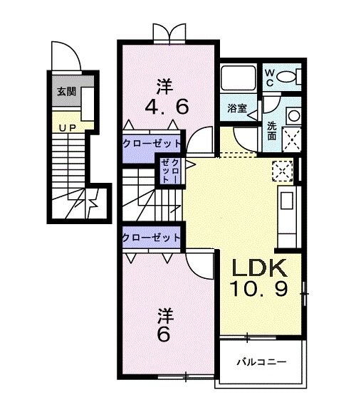 茨城県古河市長谷町 古河駅 2LDK アパート 賃貸物件詳細
