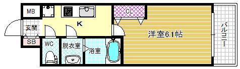 大阪府大阪市福島区鷺洲３ 野田駅 1K マンション 賃貸物件詳細