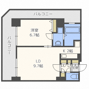 北海道札幌市中央区南三条東２ バスセンター前駅 1LDK マンション 賃貸物件詳細