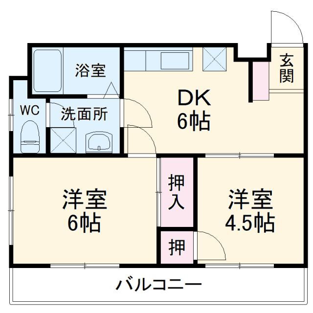 神奈川県横浜市青葉区新石川１ あざみ野駅 2DK マンション 賃貸物件詳細
