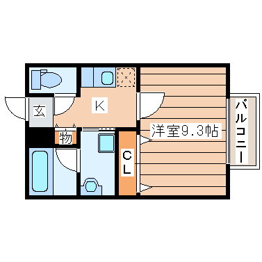コージーコート北仙台ＩＩ 1階 1K 賃貸物件詳細