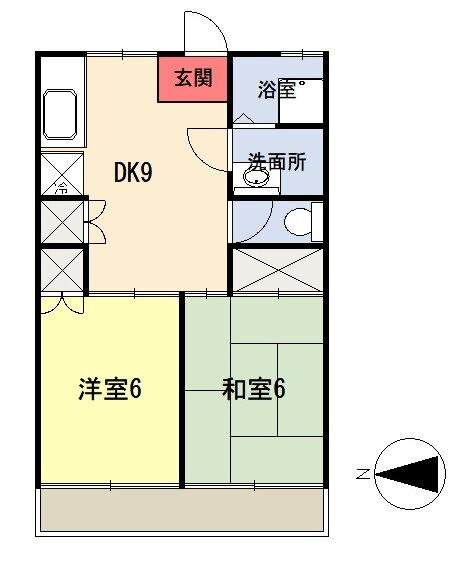 神奈川県平塚市西真土１ 平塚駅 2DK アパート 賃貸物件詳細