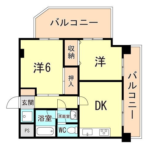 兵庫県神戸市兵庫区神田町 大倉山駅 2DK マンション 賃貸物件詳細