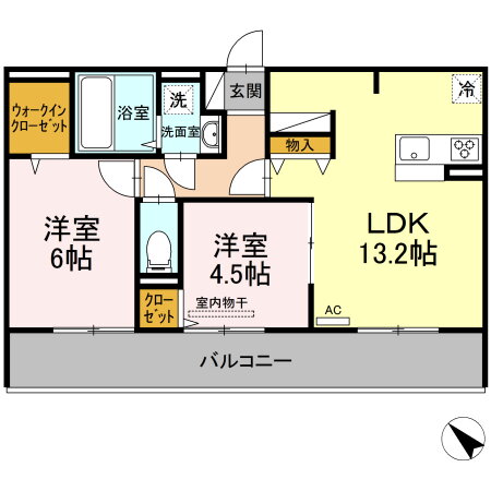 鹿児島県鹿児島市東谷山５ 谷山駅 2LDK アパート 賃貸物件詳細
