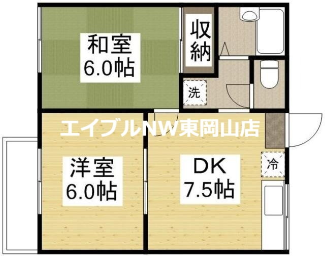 岡山県岡山市中区神下 東岡山駅 2DK アパート 賃貸物件詳細