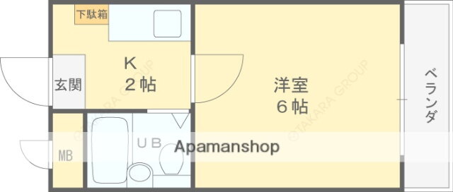 大阪府東大阪市下六万寺町３ 瓢箪山駅 1K マンション 賃貸物件詳細