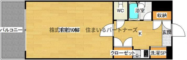 福岡県久留米市朝妻町 久留米大学前駅 1K マンション 賃貸物件詳細