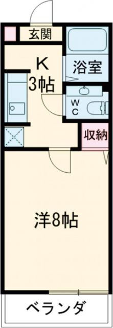 愛知県豊橋市大岩町字北山 豊橋駅 1K アパート 賃貸物件詳細