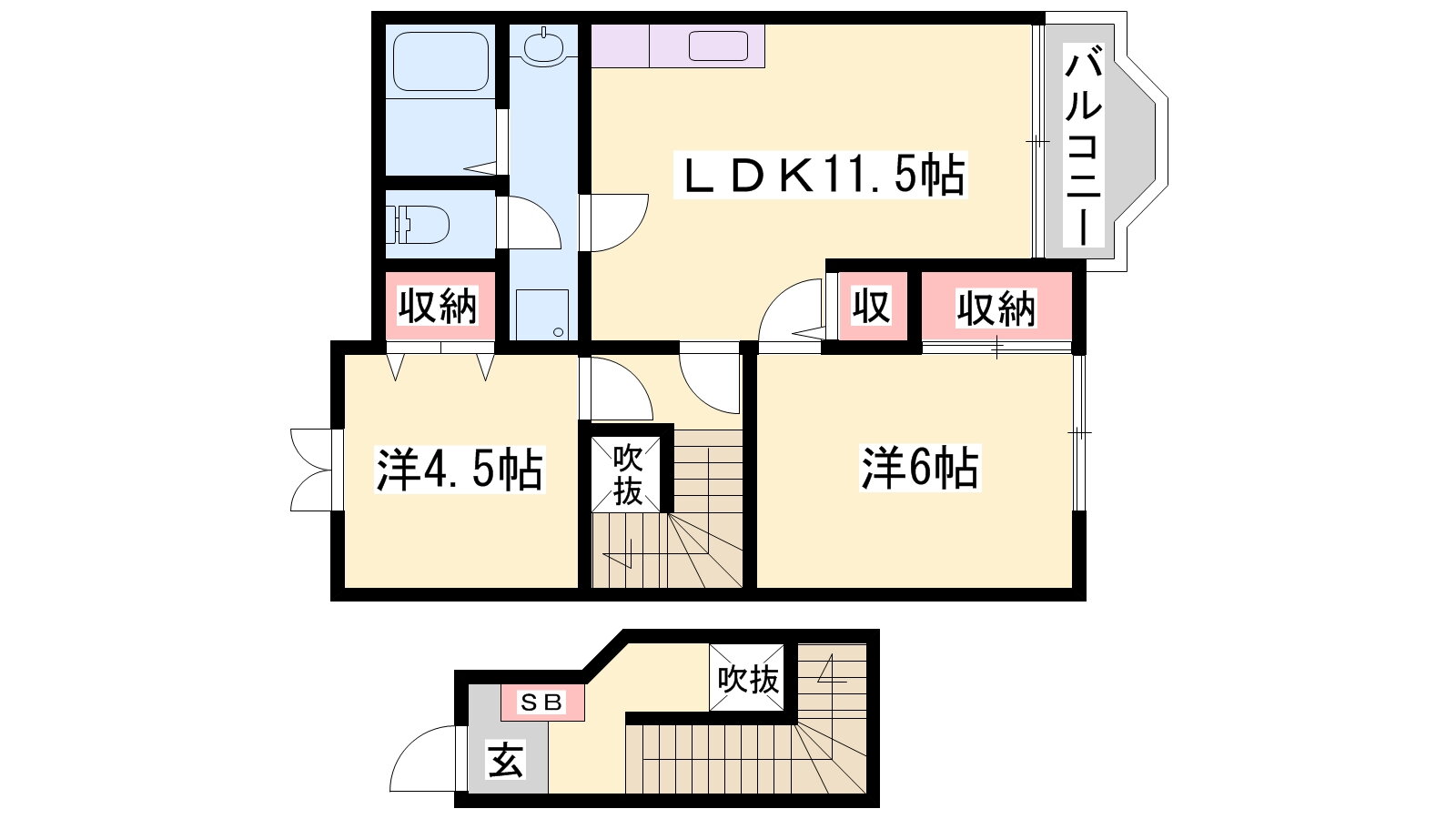 Ｓ＆ＲＩ 2階 2LDK 賃貸物件詳細