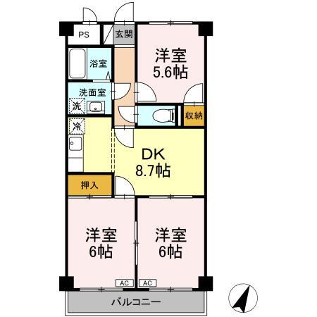 東京都江戸川区瑞江２ 瑞江駅 3DK マンション 賃貸物件詳細