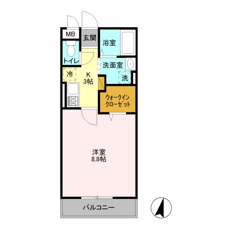 埼玉県越谷市蒲生旭町 蒲生駅 1K アパート 賃貸物件詳細