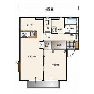 サンガーデン　ジュキ　Ｃ棟（ペット可） 2階 1LDK 賃貸物件詳細