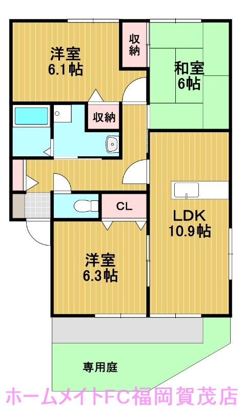 福岡県福岡市早良区重留７ 3LDK アパート 賃貸物件詳細