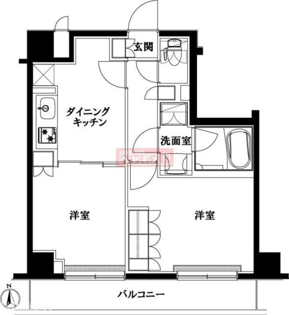東京都板橋区大谷口北町 中板橋駅 2DK マンション 賃貸物件詳細