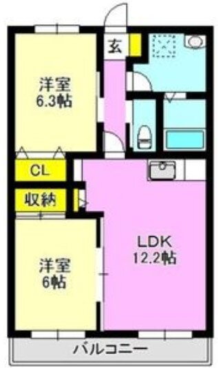 群馬県前橋市川原町１ 群馬総社駅 2LDK マンション 賃貸物件詳細