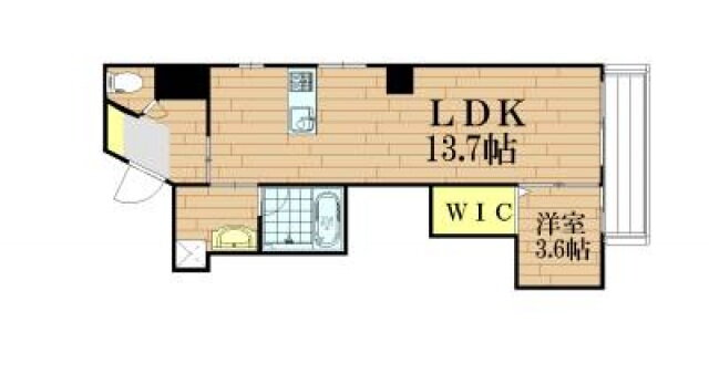 岡山県岡山市北区春日町 清輝橋駅 1LDK マンション 賃貸物件詳細