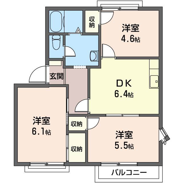 埼玉県さいたま市見沼区大字御蔵 大宮駅 3DK アパート 賃貸物件詳細