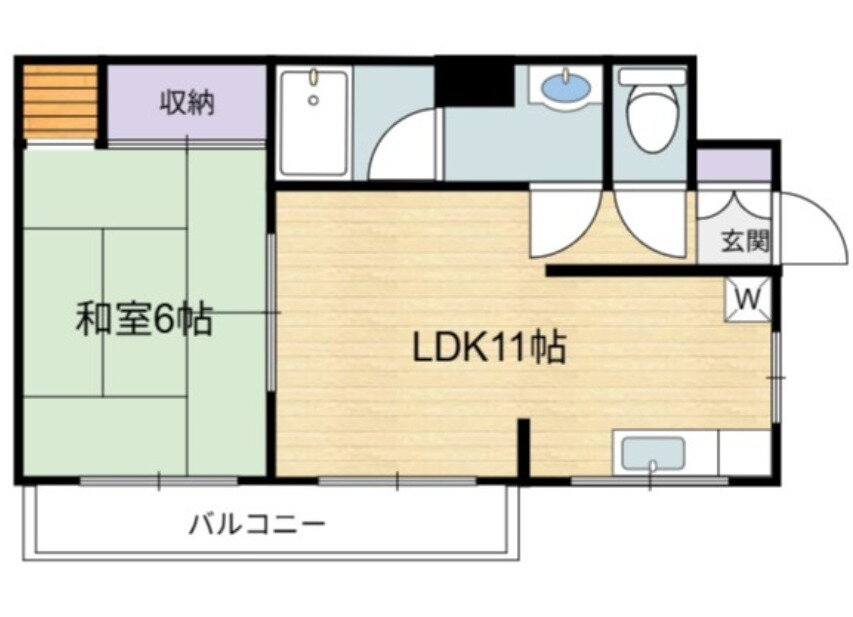 サン・シモヤマ 4階 1LDK 賃貸物件詳細