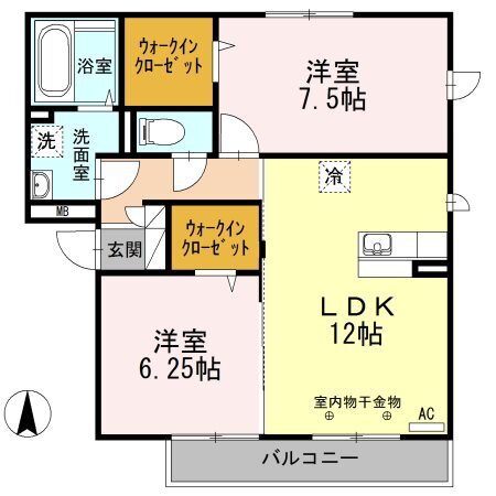 神奈川県厚木市関口 本厚木駅 2LDK アパート 賃貸物件詳細