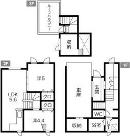 北海道札幌市中央区南十七条西１２ 西線１６条駅 2LDK 一戸建て 賃貸物件詳細