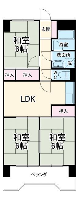 レヂデンス梅坪 3階 3LDK 賃貸物件詳細