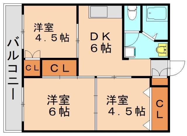 福岡県北九州市八幡西区陣原４ 陣原駅 3DK マンション 賃貸物件詳細