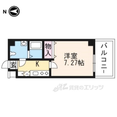 京都府京都市右京区西院乾町 西院駅 1K マンション 賃貸物件詳細