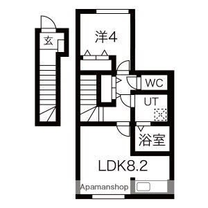 ルミエール 2階 1LDK 賃貸物件詳細