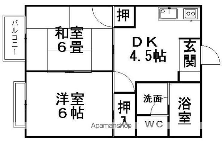 岐阜県本巣郡北方町小柳１ 岐阜駅 2DK アパート 賃貸物件詳細