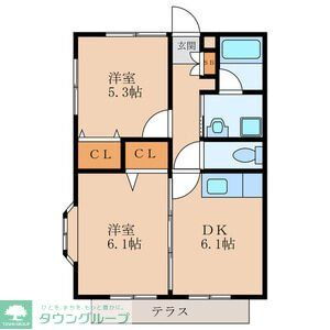 福岡県福岡市西区横浜３ 九大学研都市駅 2DK アパート 賃貸物件詳細