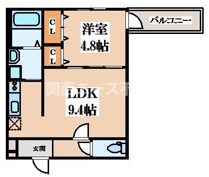大阪府東大阪市額田町 額田駅 1LDK アパート 賃貸物件詳細