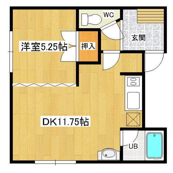 北海道北見市常盤町１ 北見駅 1LDK アパート 賃貸物件詳細