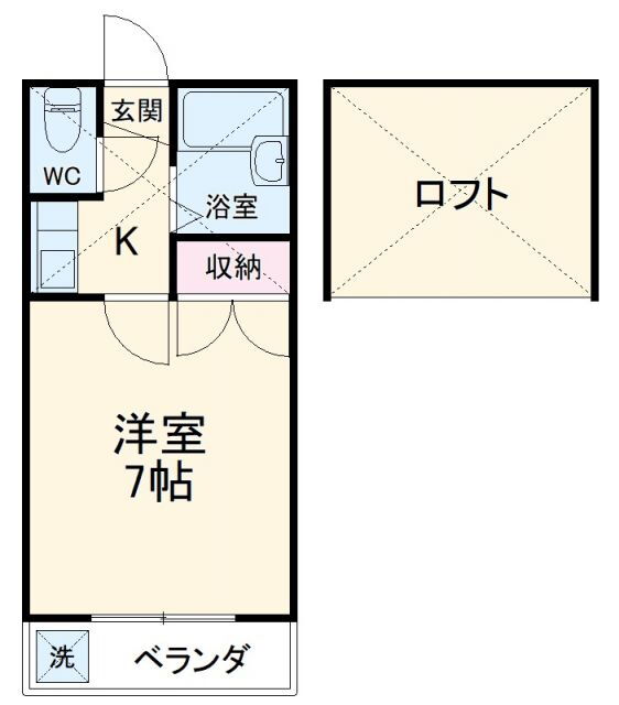 埼玉県川口市芝高木１ 蕨駅 1K アパート 賃貸物件詳細