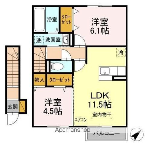 茨城県神栖市知手中央２ 鹿島神宮駅 2LDK アパート 賃貸物件詳細