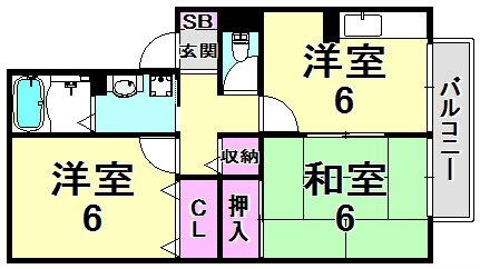 兵庫県西宮市神垣町 西宮北口駅 2DK アパート 賃貸物件詳細