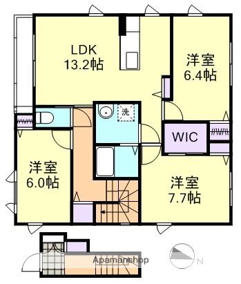 岡山県倉敷市西阿知町 西阿知駅 3LDK アパート 賃貸物件詳細