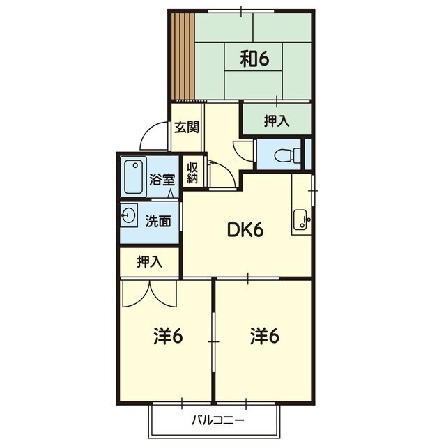 熊本県熊本市南区野口４ 西熊本駅 3DK アパート 賃貸物件詳細