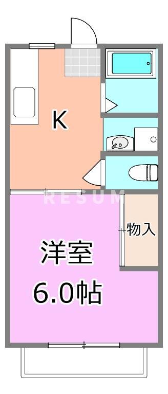 千葉県千葉市中央区道場北２ 東千葉駅 1K アパート 賃貸物件詳細