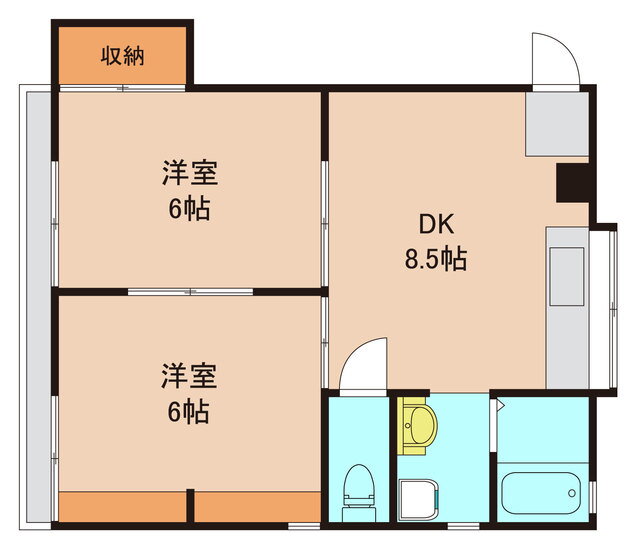 千葉県松戸市幸田５ 北小金駅 2DK アパート 賃貸物件詳細