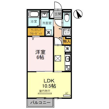 滋賀県長浜市平方町 長浜駅 1LDK アパート 賃貸物件詳細