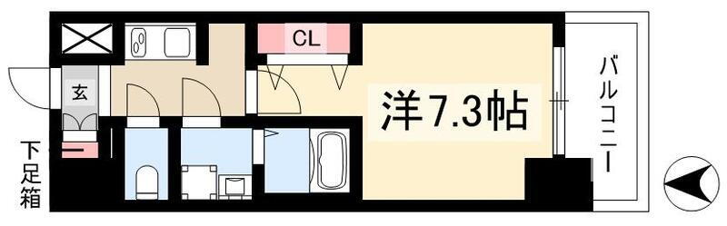 愛知県名古屋市中村区亀島１ 亀島駅 1K マンション 賃貸物件詳細