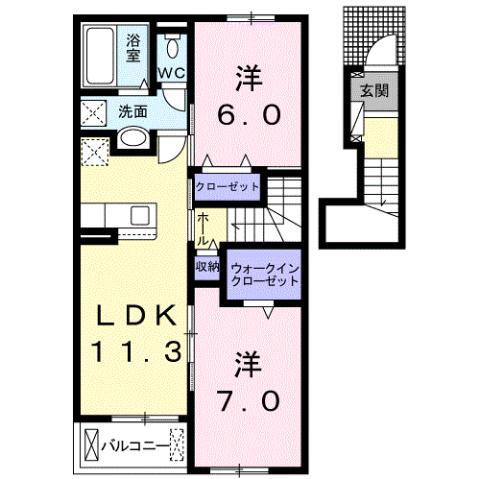 茨城県古河市中田 栗橋駅 2LDK アパート 賃貸物件詳細