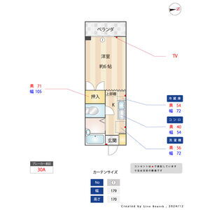 ハイレックスシャトー 2階 1K 賃貸物件詳細