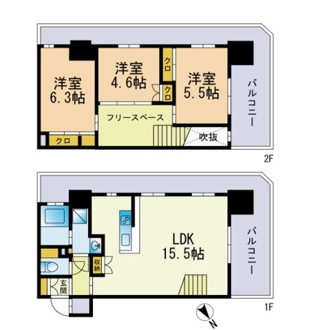 福岡県福岡市中央区渡辺通５ 天神駅 3LDK マンション 賃貸物件詳細