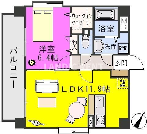 福岡県福岡市博多区吉塚３ 吉塚駅 1LDK マンション 賃貸物件詳細